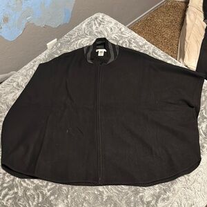 Women's Black Cape Vest